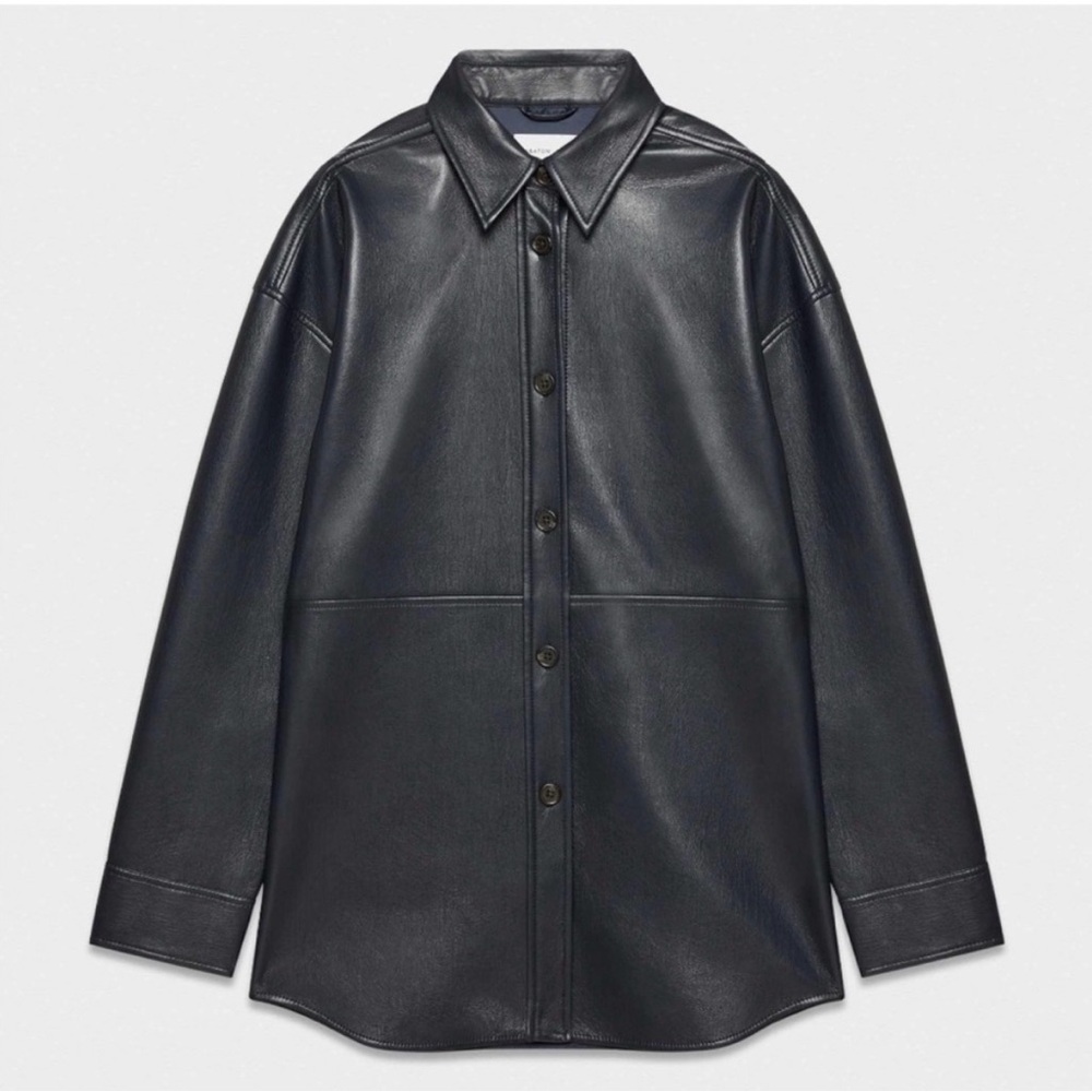 Aritzia Babaton Pelli Vegan Leather Shirt Jacket